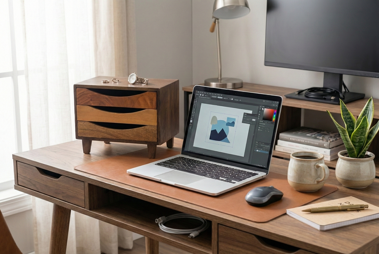 Timber Trust Mango Wood Document Organizer