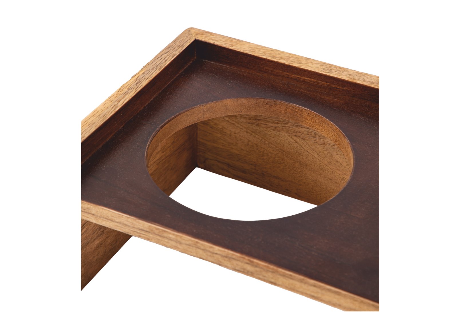 Timber Trust Elevated Wooden Double Dog Bowl Stand