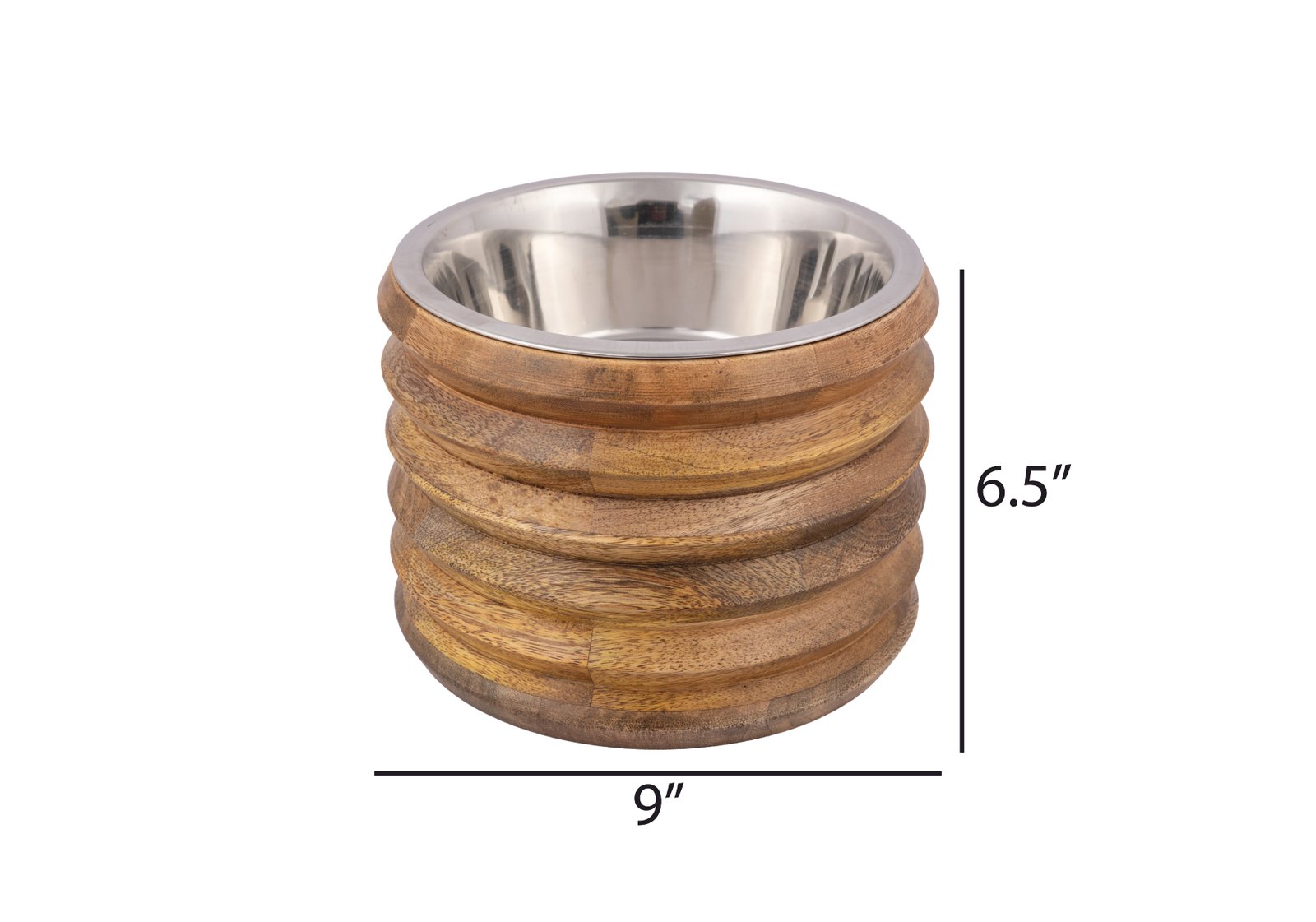 Timber Trust Elevated Wooden Dog Bowl Stand